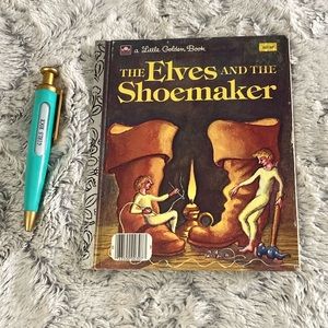 The elves and the shoemaker little golden book vintage copyright 1883